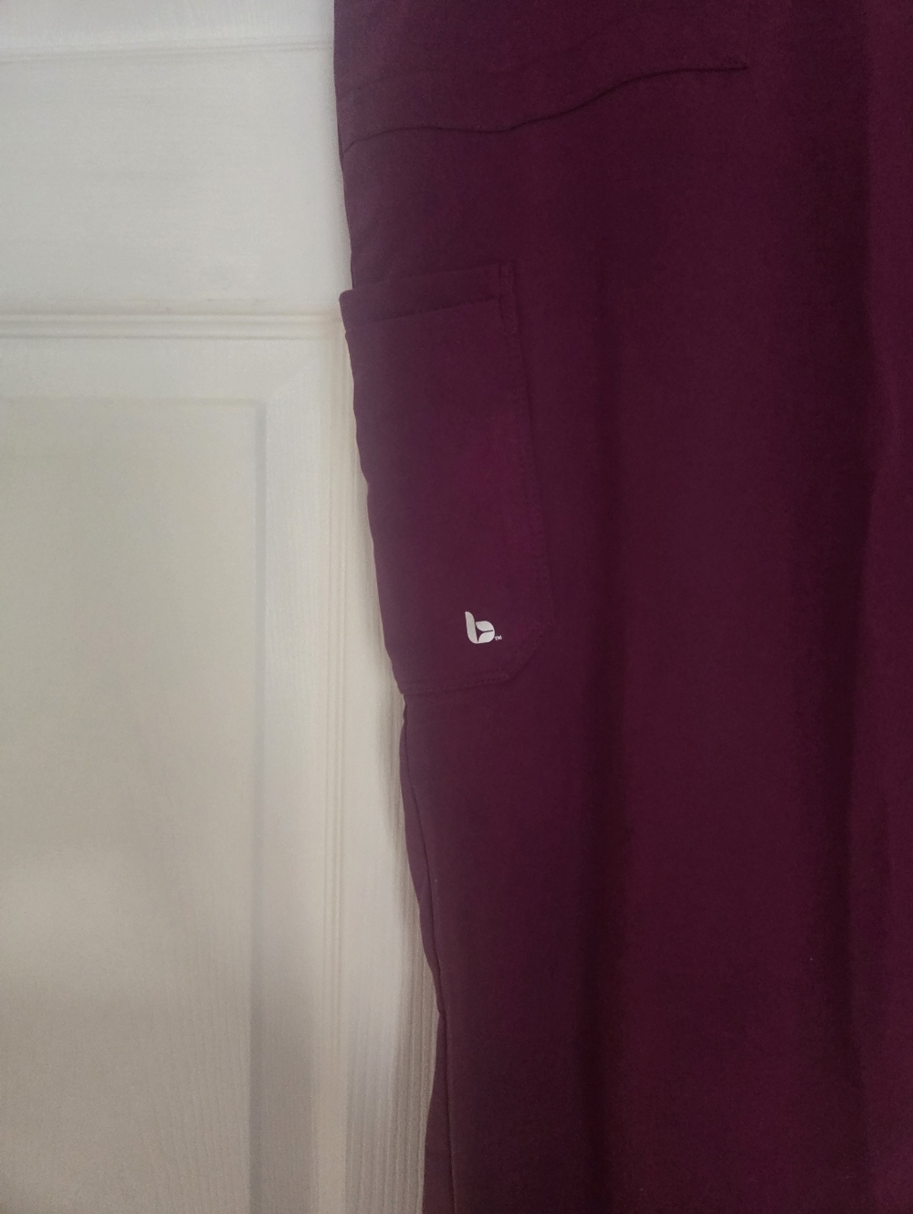 Maroon Drawstring Scrub - Picture 3 of 4
